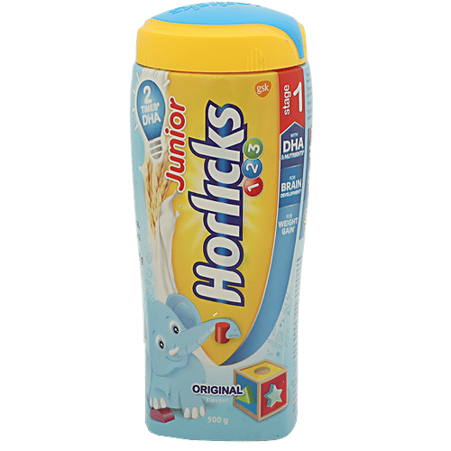 Buy Horlicks Junior Health Nutrition Drink Original Flavour Stage