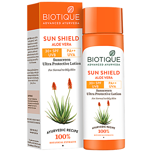 Buy Aloevera Lotion 30 Spf Sunscreen For Normal To Oily Skin 120 Ml Carton  Online at the Best Price of Rs 330 - bigbasket