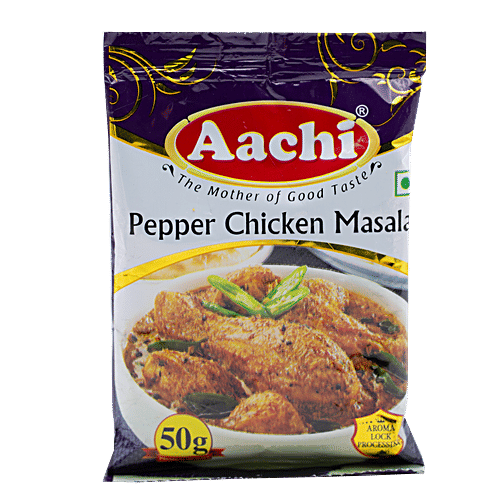 Buy Aachi Masala Pepper Chicken 50 Gm Pouch Online at the Best