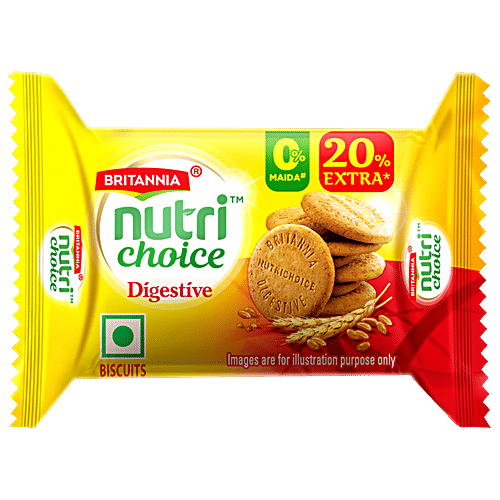Buy Britannia Nutri Choice Hi Fibre Digestive Biscuits 50 Gm Pouch