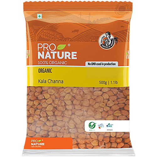 Buy Pro Nature Organic Kala Channa 500 Gm Pouch Online At Best