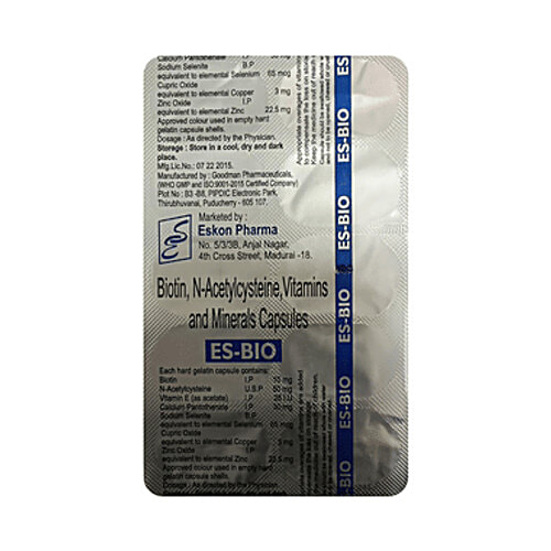 Buy Es-Bio Es-Bio Capsule Online at Best Price of Rs 198 - bigbasket
