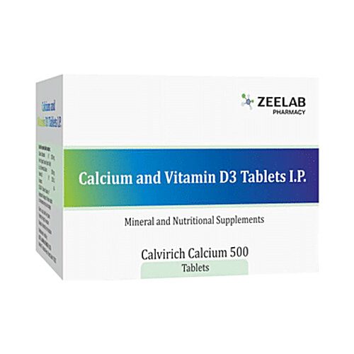 Buy Calvirich Calvirich Calcium 500 Tablet Online at Best Price of Rs ...