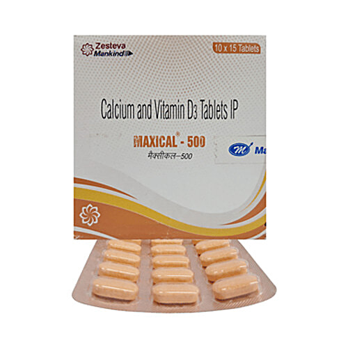 Maxical Buy Maxical Maxical 500 Tablet For Bone, Joint and Muscle Care Online ...