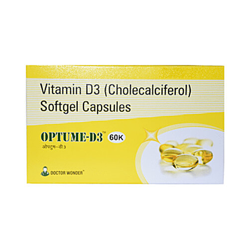 Buy Optume Optume-D3 60K Softgel Capsule Online at Best Price of Rs 101 ...