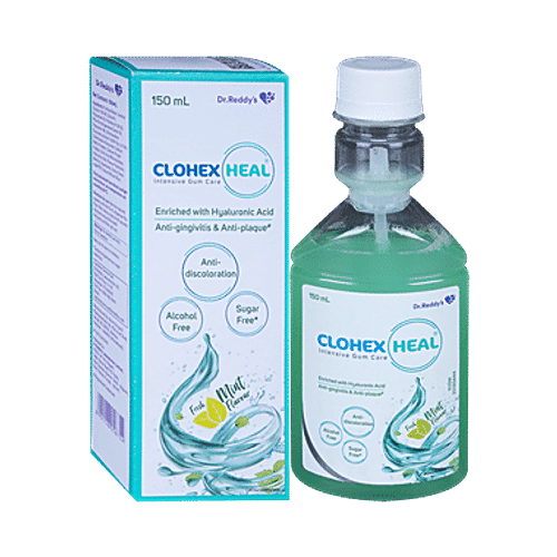 Clohex Buy Clohex Heal Clohex Heal Mouth Wash Mint Alcohol & Sugar Free Online ...