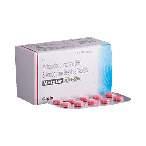 Netolar Buy Metolar AM Metolar AM 25 Tablet Online at Best Price of Rs 102.96 ...