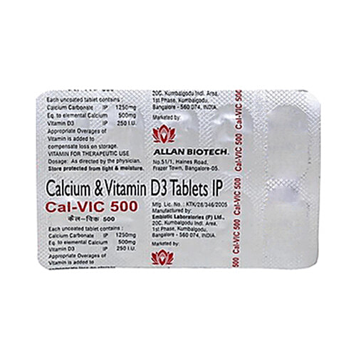 Buy Calvic Cal-Vic 500 Tablet Online at Best Price of Rs 50.5 - bigbasket