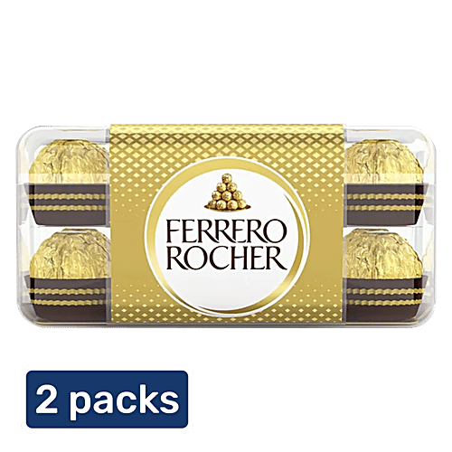 Buy Ferrero Rocher Chocolate (16 Pcs) 2x200 gm (Multipack