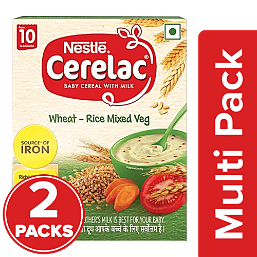 Buy Nestle Cerelac Wheat Mixed Vegetable (Stage 3) 2x300 gm
