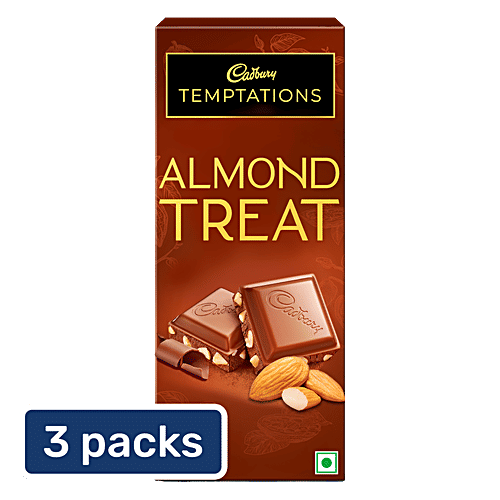 Buy Cadbury Temptations Almond Treat Chocolate Bar 3x72 gm