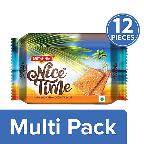 Buy Britannia Nice Time - Sugar Showered Coconut Biscuits Online
