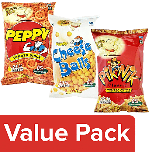 Buy bb Combo Peppy Tomato Disc + Peppy Cheeseballs + Piknik
