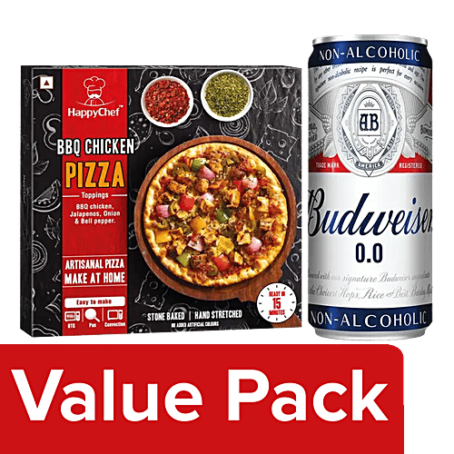 Buy bb Combo Budweiser 00 NonAlcoholic Beer 330ml + HappyChef BBQ