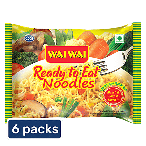 Buy Wai Wai Ready To Eat Veg Masala Flavoured Instant Noodles Online at ...