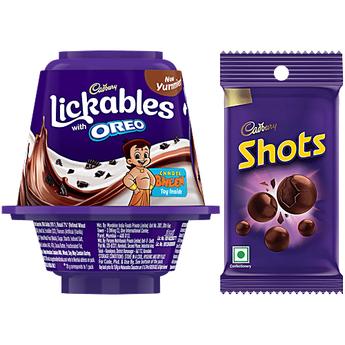 Buy Cadbury Shots, 16.2 g & Lickables, 20 g Online at Best Price