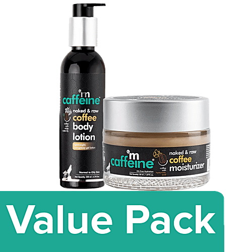 Buy mCaffeine Coffee Face Moisturizer and Body Lotion Combo for