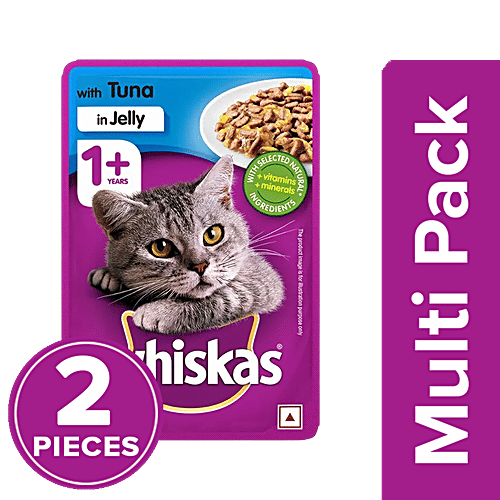 Whiskas Tuna In Jelly Adult Wet Cat Food 1+ Year, x 85 g