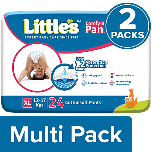 Little's Baby Diaper Pants XL, With Wetness Indicator 12 Hours  Absorption, x 24 pcs - Main Image