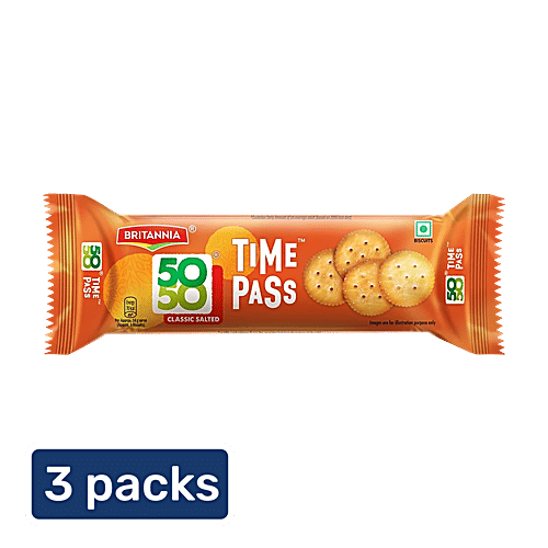 Buy Britannia 50-50 Timepass Biscuits Online at Best Price of Rs