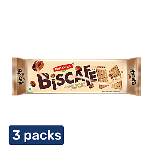 Buy Britannia Biscafe Coffee Cracker - Super Thin, Light, Crunchy
