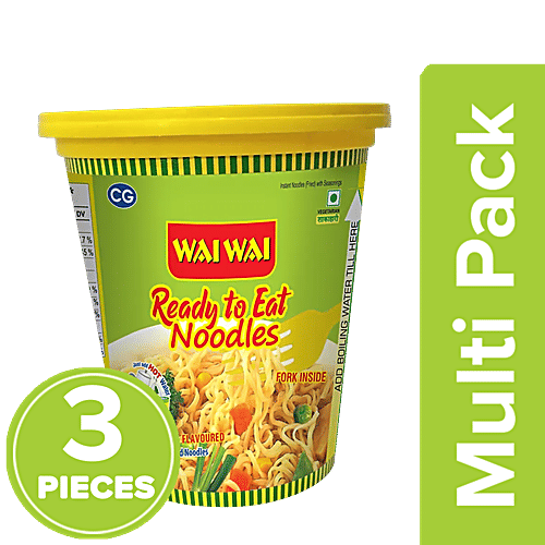 Buy Wai Wai Ready To Eat Veg Masala Cup Noodles Online at Best Price of ...