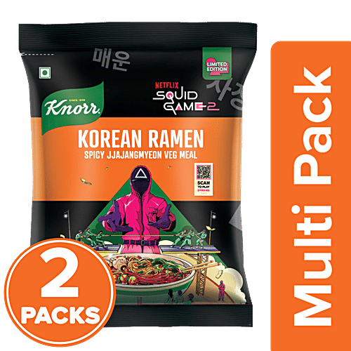 Knorr Korean Ramen Spicy Jjajangmyeon Veg Meal, x 110 g