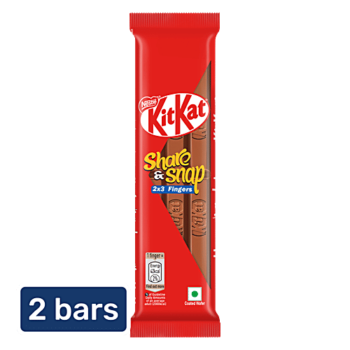 Buy Nestle KitKat Share & Snap 2x3 Fingers Choco Coated Wafer Bars