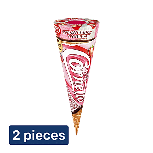 Buy Kwality Wall's Cornetto Strawberry Vanilla Ice Cream Cone