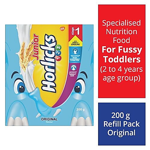 Buy Horlicks Junior Health Drink Original Flavour Stage 200 Gm