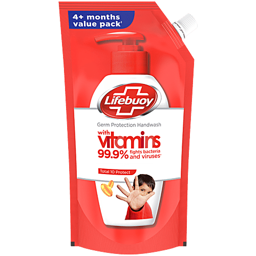 Lifebuoy Total 10+Active Silver+Handwash 675 Ml (Buy 1 Get 1)