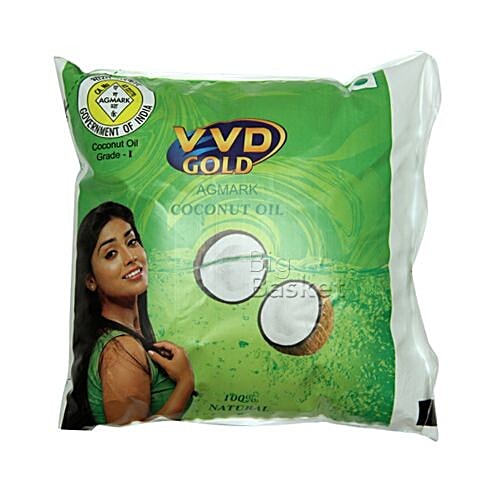 Buy Vvd Gold Agmark Coconut Oil 500 Ml Pouch Online at the Best Price ...