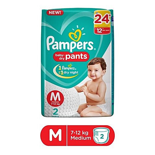 Buy Pampers Diapers New Medium Size Pants Pcs Online at the Best
