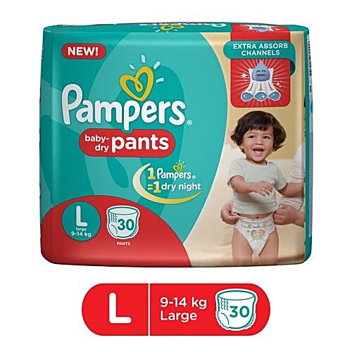 Buy Pampers Pants Diapers Large Size 30 pcs Online at Best Price