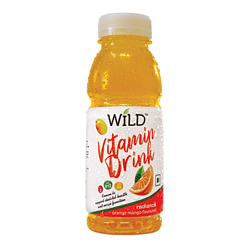 Buy Wild Vitamin Water Orange Mango Flavoured 300 Ml Bottle Online