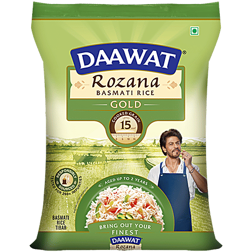 Buy Daawat Basmati Rice Rozana Gold 5 Kg Pouch Online At Best