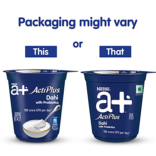 Buy Nestle Probiotic Dahi Acti Plus 400 gm Cup Online At Best Price of ...