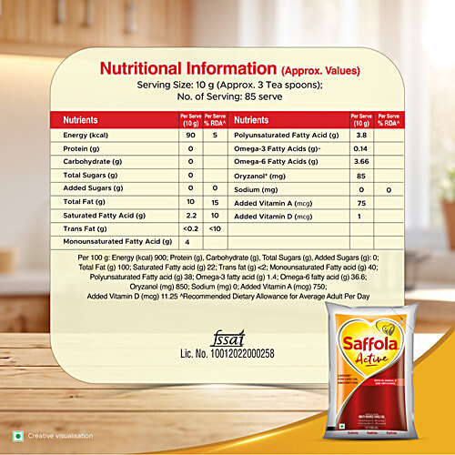 Saffola Active Blend Edible Vegetable Oil 1 Ltr