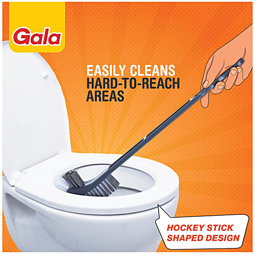 Gala Double Hockey Blue Plastic Toilet brush 500*45*90Mm Pp