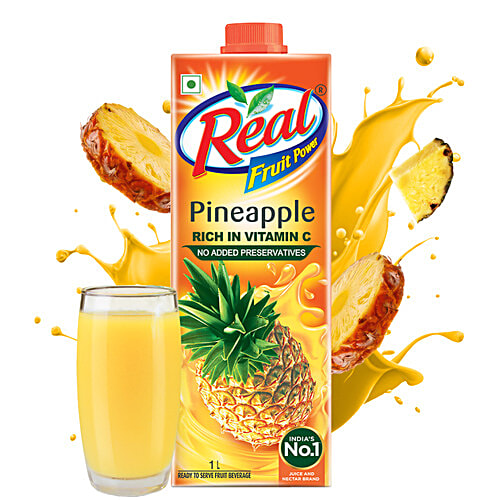 Real Fruit Power Pineapple Juice, L