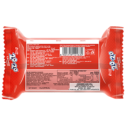 Parle 20-20 Gold Cashew Cookies,936G ( buy 1 get 1)