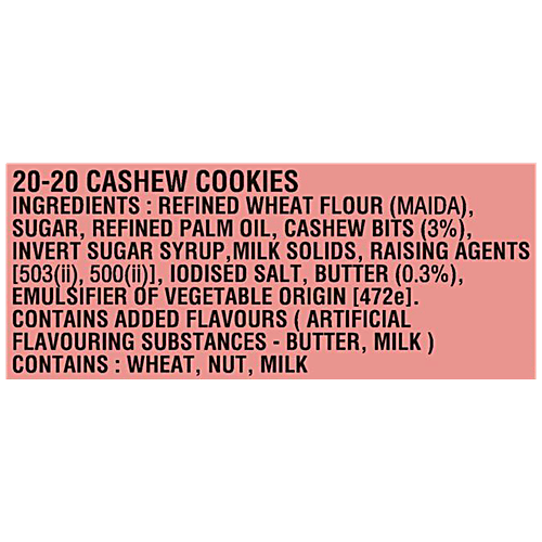 Parle 20-20 Gold Cashew Cookies,936G ( buy 1 get 1)