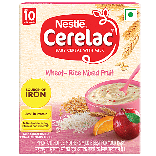 Buy Nestle Cerelac Wheat Rice Mixed Fruit (Stage 3) 300 gm