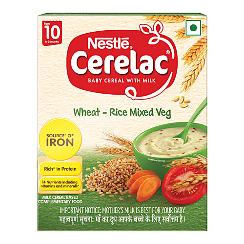 Buy Nestle Cerelac Wheat Mixed Vegetable (Stage 3) 300 gm Carton