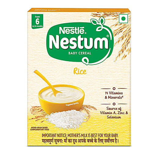 Nestle Nestum Rice Baby Cereal For 6-24 Months, 300 g