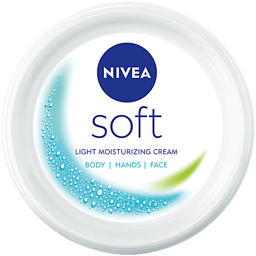 Nivea Soft Moisturising Cream For Face Hands & Body 100Ml