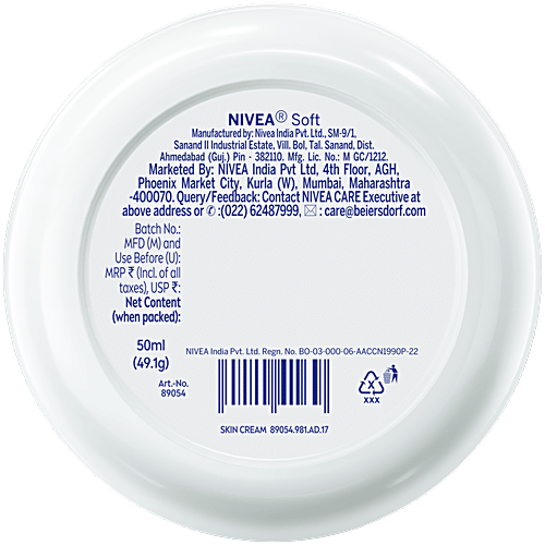 Nivea Soft Vitamin E Moisturiser 50Ml