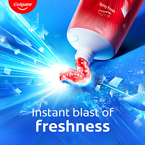 Colgate Maxfresh Spicy Cooling Crystals Red Gel Toothpaste 150G