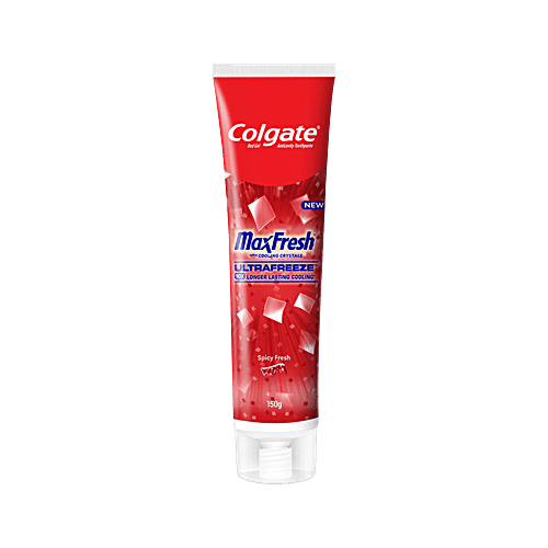 Colgate Maxfresh Spicy Cooling Crystals Red Gel Toothpaste 150G