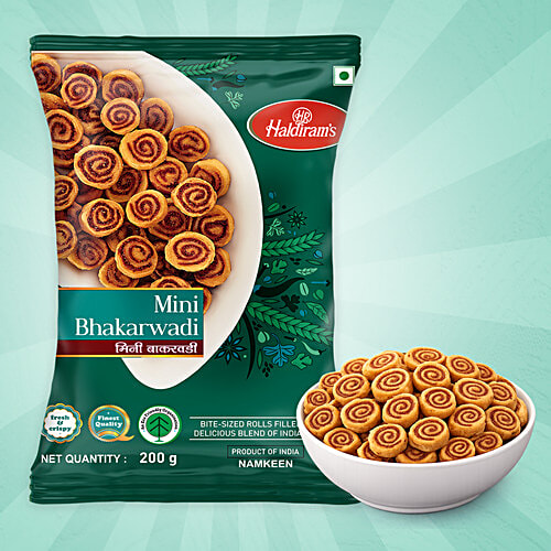Haldiram's Namkeen - Mini Bhakarwadi 200 g Pouch